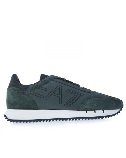 EA7 Blue Emporio Armani Vintage Sports Shoes for men