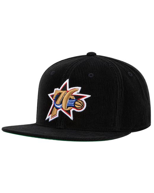 Mitchell & Ness Black Nba Philadelphia 76Ers All Directions Cap Cotton