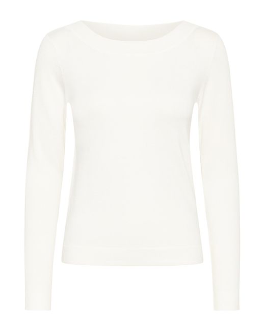 Kaffe Pullover Kalizza Tight Fit in het White
