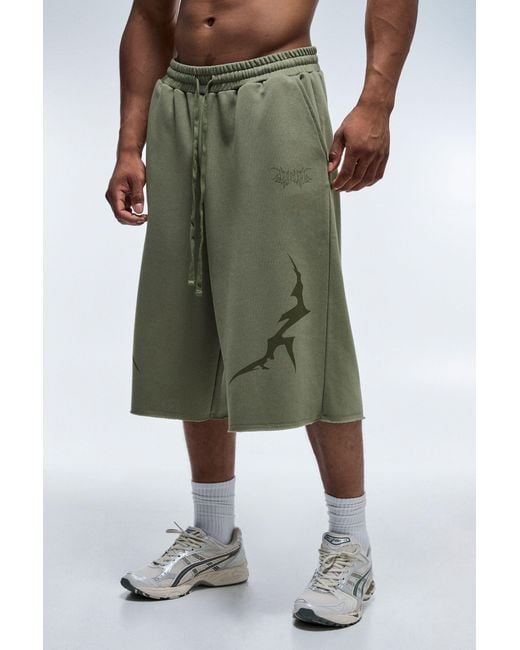 BoohooMAN Green Active Jort for men