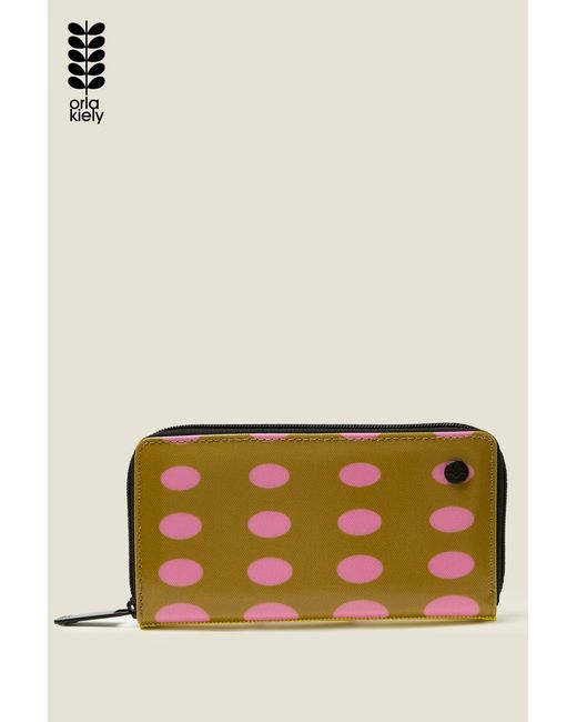 Orla Kiely Green Forget Me Not Wallet