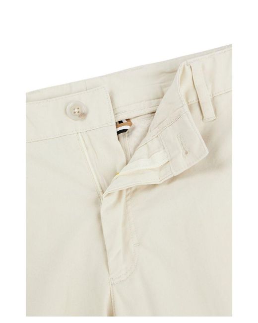 Boss White C-Genius-W-2337 Cotton Trousers Open for men