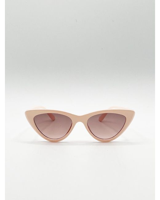 SVNX White Cateye Sunglasses