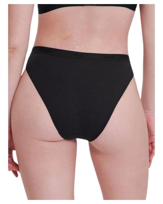 Sloggi Black Go Casual High Leg Briefs (2 Pack)
