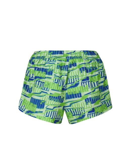 PUMA Green Printed Woven Swim Shorts