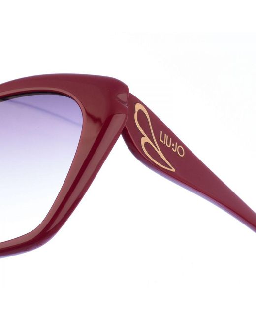 Liu Jo Purple Butterfly-Shaped Acetate Sunglasses Lj756S