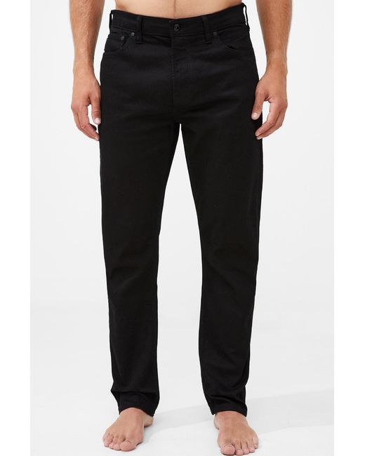 French Connection Black Cotton Slim Fit Stretch Jeans for men