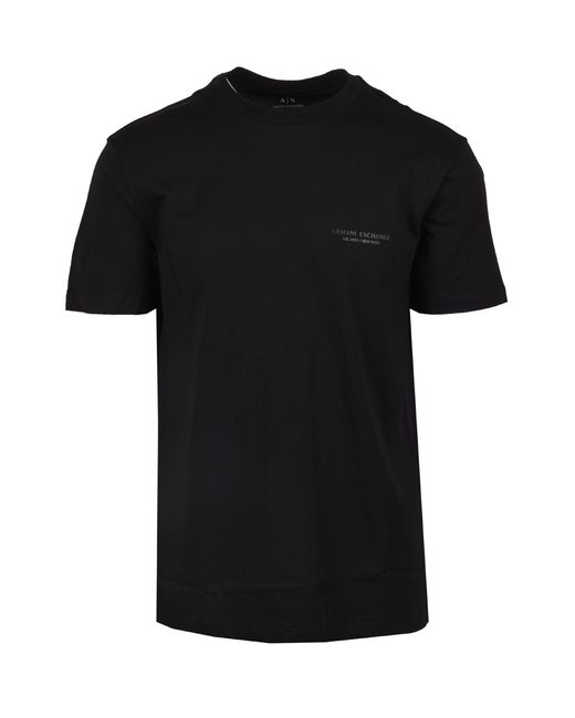 ARMANI EXCHANGE Black T-Shirt Cotton for men