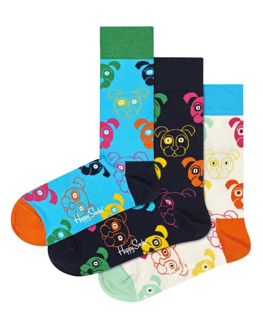 Happy Socks Blue Novelty Dog Gift Box
