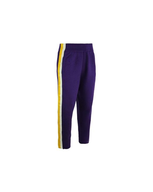 Mitchell & Ness Blue X Clot La Lakers Knit Warm Up Track Pants for men