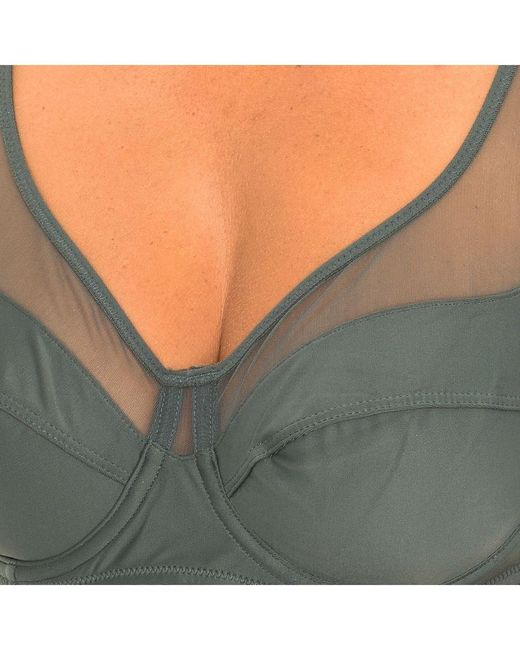 Dim Gray Generous Underwire Bra 03983