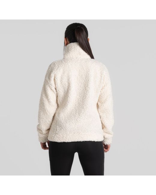 Craghoppers Natural Ciara Funnel Neck Relaxed Fit Sweatshirt
