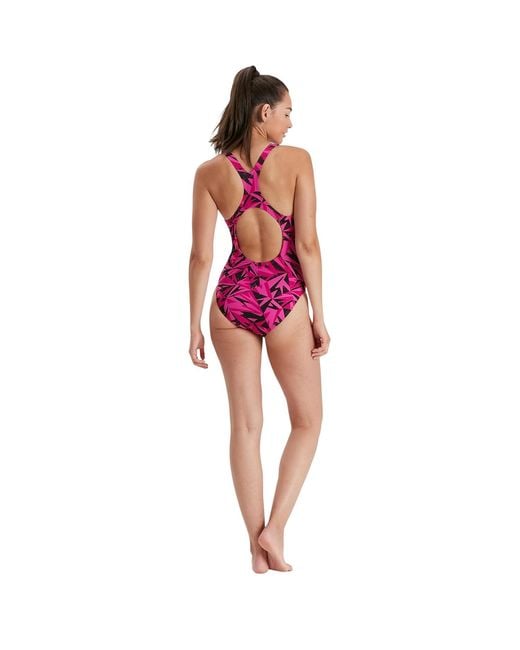 Speedo Pink Ladies Hyperboom One Piece Swimsuit