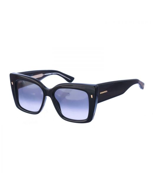 DSquared² Blue Butterfly-Shaped Acetate Sunglasses D20017S