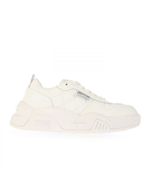 Versace White Womenss Couture Stargaze Chunky Trainers