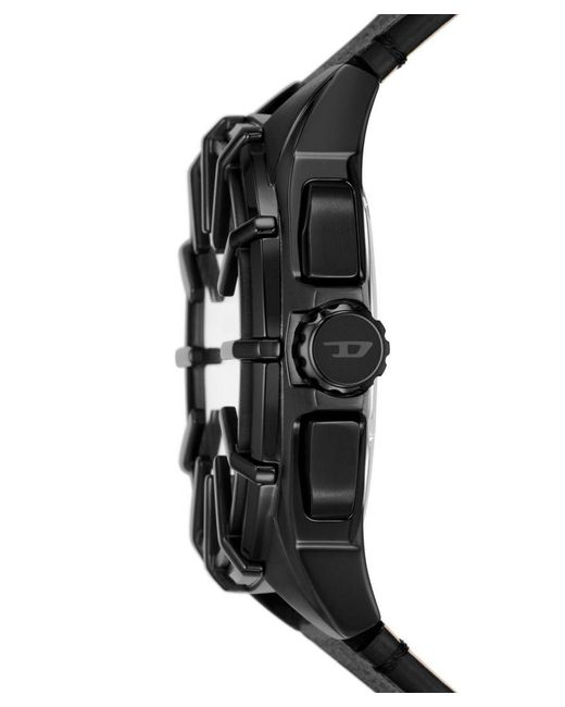 DIESEL Black Framed Watch Dz4658 Leather (Archived) for men