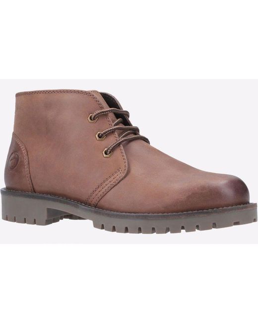 Cotswold Black Stroud Lace Up Shoe Boot for men