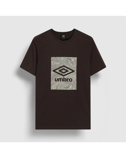 Umbro Black Geo Wave T-Shirt for men