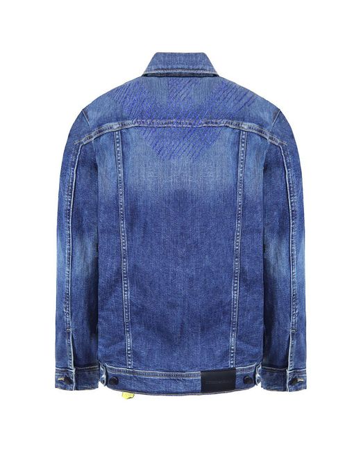 Armani Blue Emporio Trucker Denim Jacket