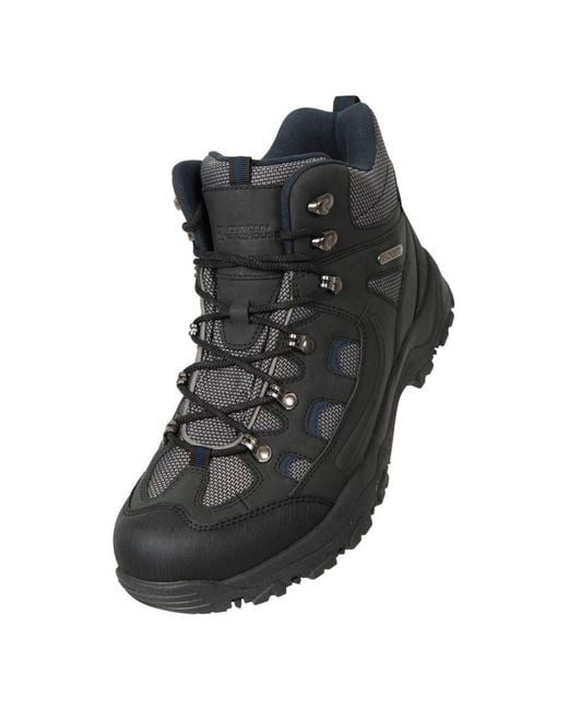 Mountain Warehouse Adventurer Waterdichte Wandelschoenen (zwart) in het Black voor heren