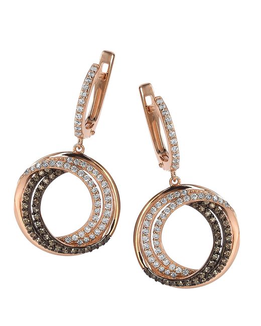 Orphelia Metallic 'Alina' 925 Sterling Drop Earrings
