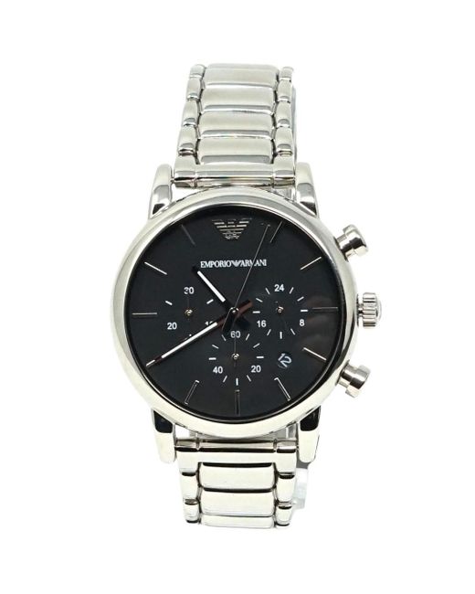 Emporio Armani Ar1853 Chronograph Watch Stainless Steel in Metallic for ...