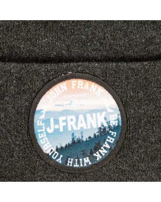 John Frank Gray Hat With Label Sewn On The Front Jfbn18W01 for men