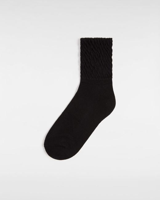 Vans Black Scrunch Crew Socks (1 Pair)