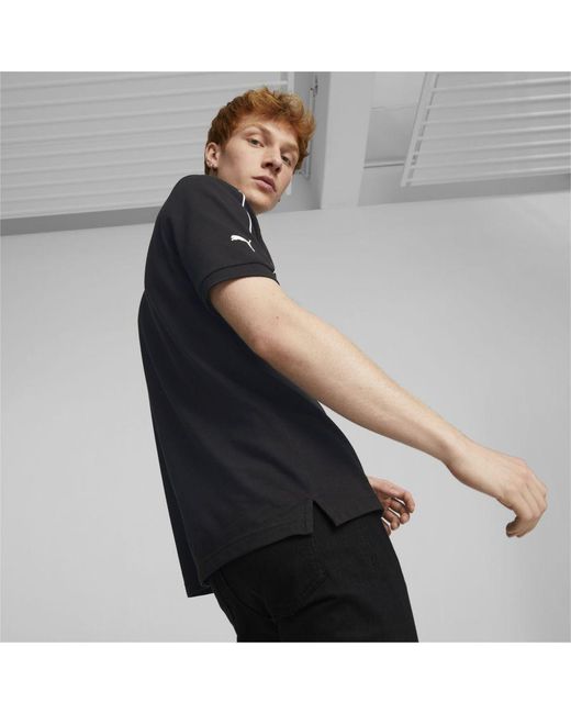 PUMA Black Scuderia Ferrari Race Polo Shirt for men