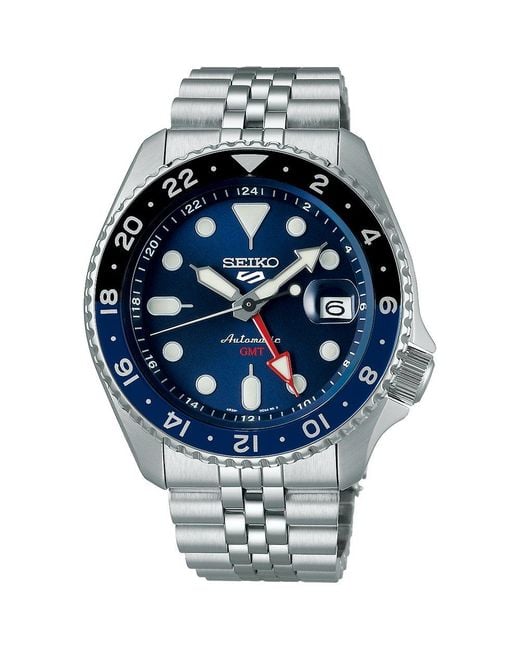 Seiko 5 Sports Ssk003K1 Blueberry Gmt Skx Automatic Watch