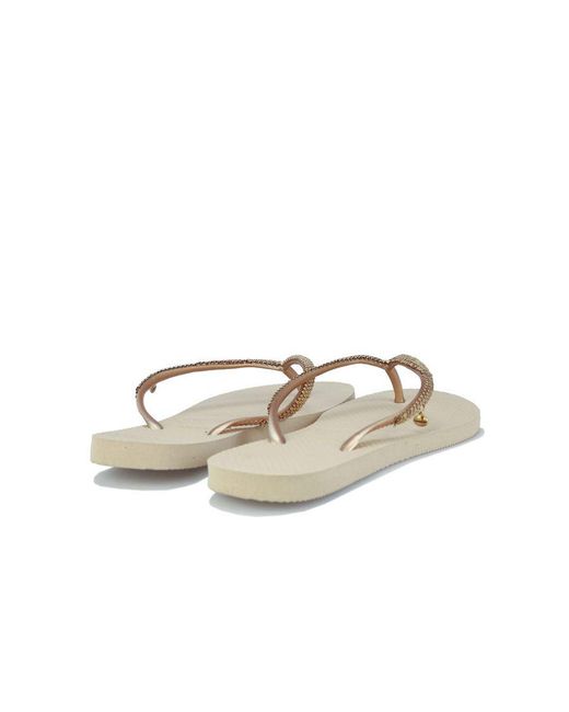 Havaianas Metallic Slim Metal Mesh Flip Flops