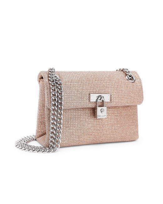 Kurt Geiger Pink Fabric Mini Brixton Bag