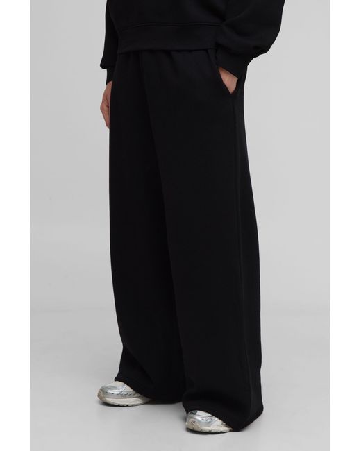BoohooMAN Black Basic Extreme Wide Leg Jogger for men