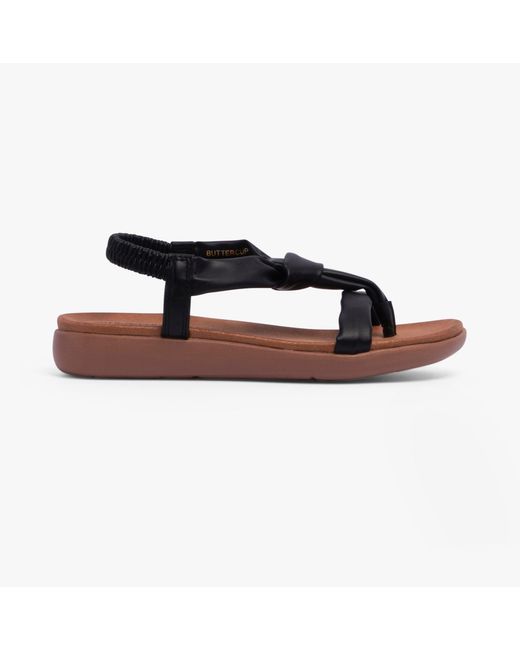 Heavenly Feet Black Buttercup Sandals