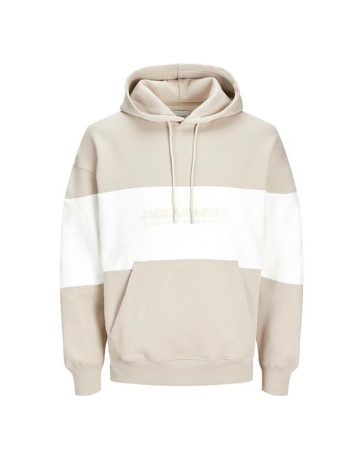Jack & Jones White Legacy Hoodie for men
