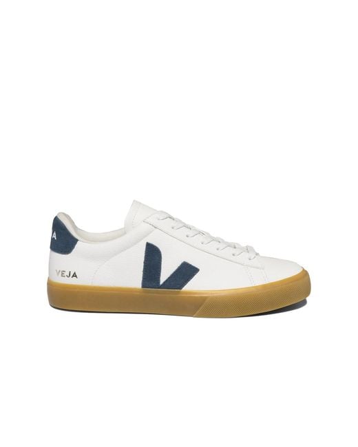 Veja White Campo Chrome Free Leather Trainer Extra/California/Natural for men