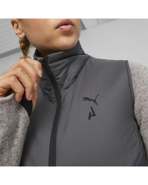 PUMA Gray Seasons Primaloft Running Vest