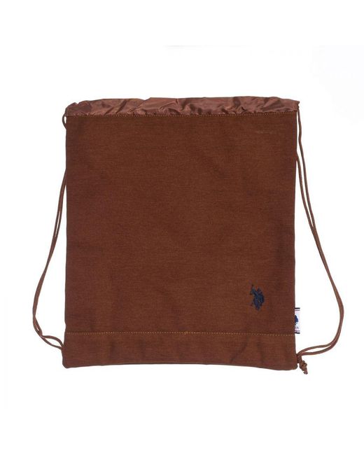 U.S. POLO ASSN. Brown Drawstring Backpack Biukn0322Mia for men