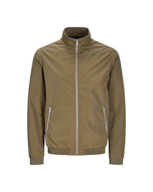 Jack & Jones Green Bomber Jacket Light Weight for men