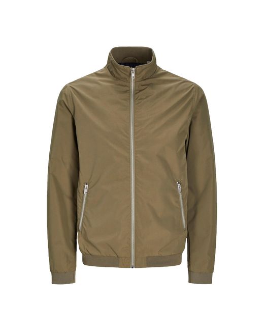 Jack & Jones Green Bomber Jacket Light Weight for men