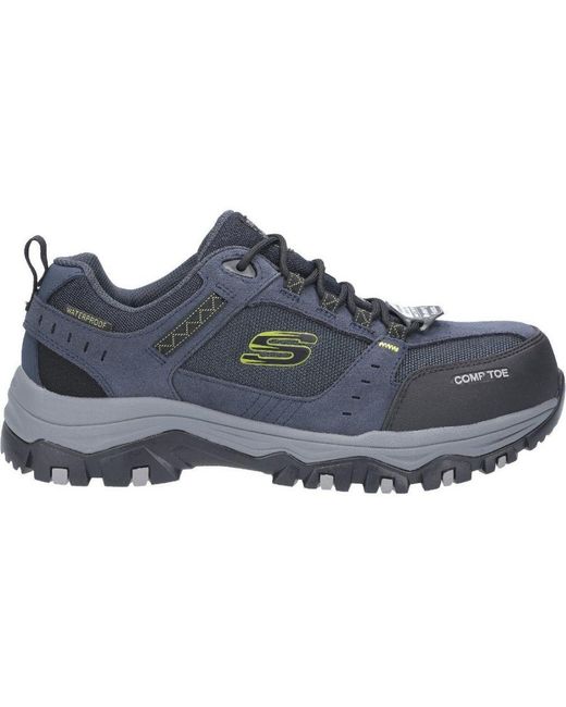 Skechers Blue Greetah Waterproof Composite Toe Safety Shoes for men
