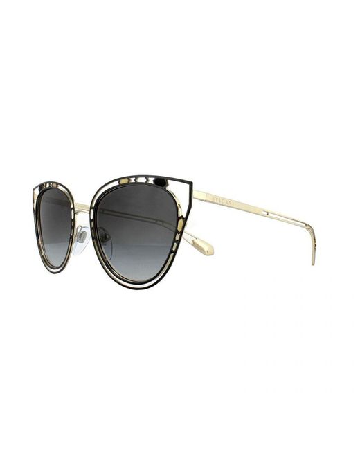 BVLGARI Black Sunglasses Bv6104 20235G Gradient Metal