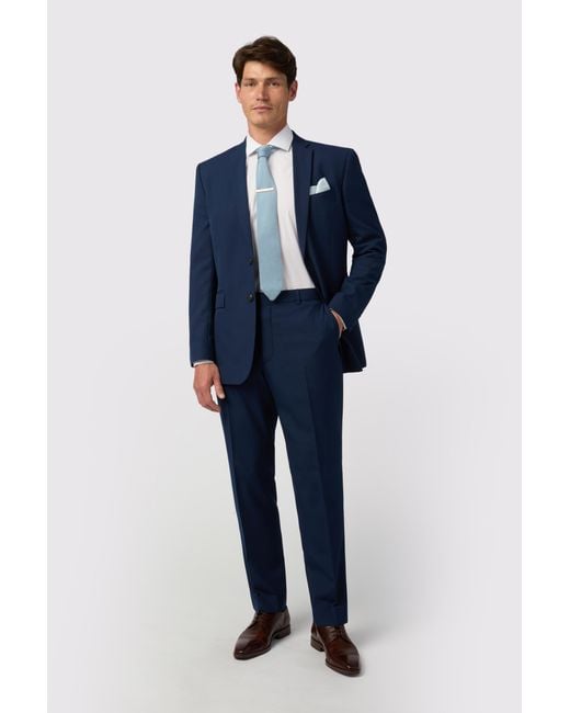 Limehaus Blue Regular Fit Jacket for men