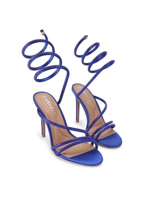 Carvela Kurt Geiger Blue Spiral 105 Sandals