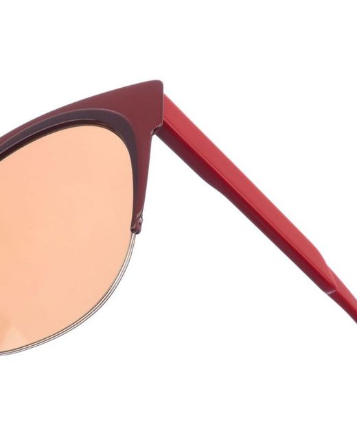 Marni Pink Metal Sunglasses With Oval Shape Me101S