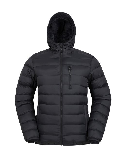 Mountain Warehouse Blue 'Link' Padded Jacket Water Resistant Warm Everyday Coat for men