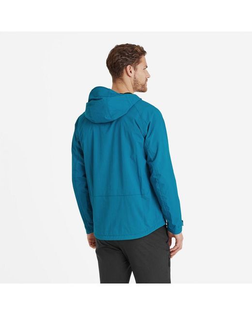 TOG24 Blue Brigsteer Waterproof Jacket Peacock Polyamide for men