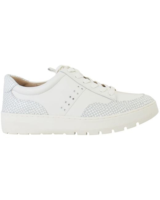 Vionic White Abyss Ysenia Lizard Trainers Leather