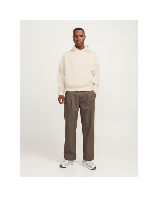Jack & Jones Natural And Kinetic Relaxed Fit Kangaroo Pocket Sweatshirt for men