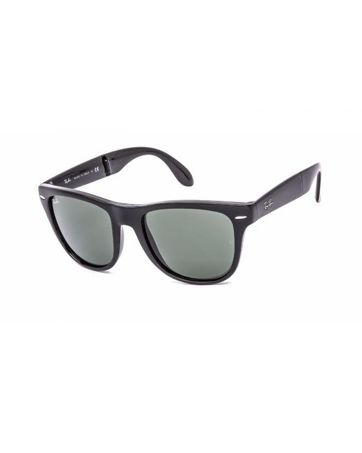 Ray-Ban Black Sunglasses Folding Wayfarer 4105 601 54Mm